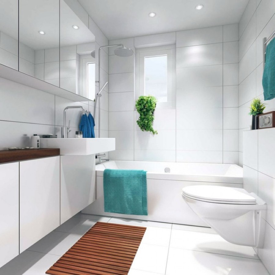 Optimal Usage of Space and Items for Small Bathroom Ideas - Interior