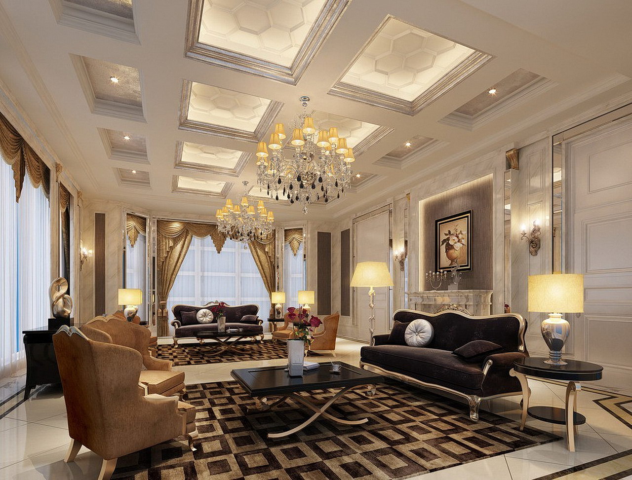 elegant living room lighting