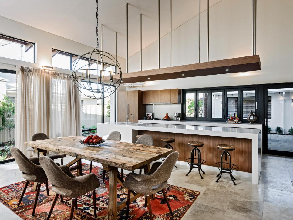living kitchen dining room design