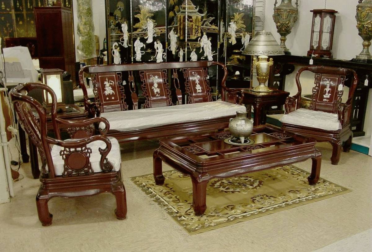 chinese wooden living room furniture