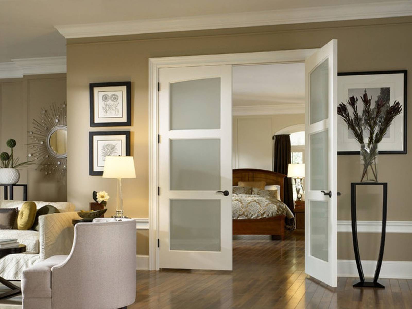 19 Prehung Interior French Doors With Frosted Glass As Great Example Of 